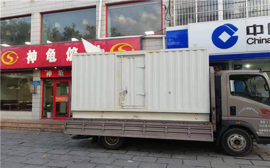 白银出租发电机施工案例